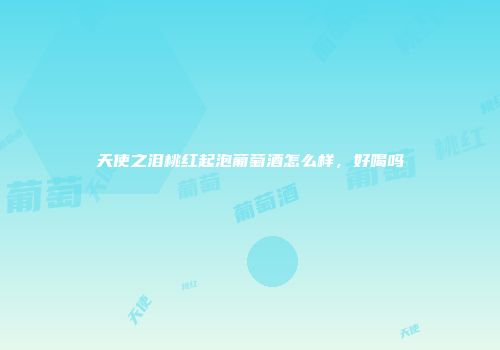 天使之泪桃红起泡葡萄酒怎么样，好喝吗