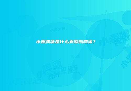 小麦啤酒是什么类型的啤酒？