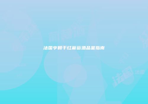 法国亨朝干红葡萄酒品鉴指南