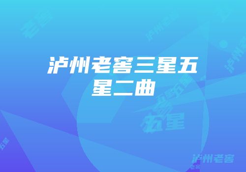 泸州老窖三星五星二曲