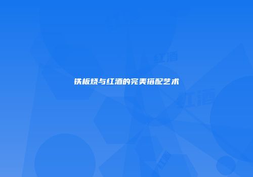 铁板烧与红酒的完美搭配艺术