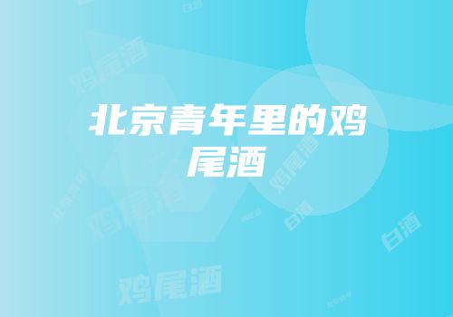 北京青年里的鸡尾酒