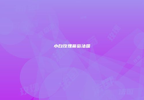 小白玫瑰葡萄法国