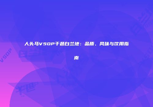 人头马VSOP干邑白兰地：品质、风味与饮用指南