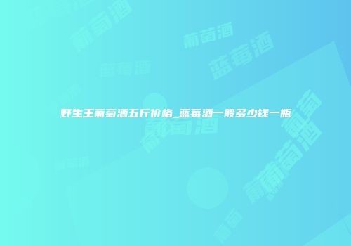 野生王葡萄酒五斤价格_蓝莓酒一般多少钱一瓶