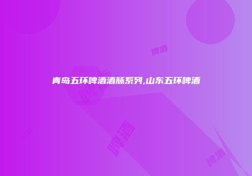 青岛五环啤酒酒脉系列,山东五环啤酒
