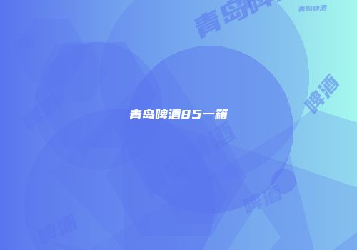 青岛啤酒85一箱