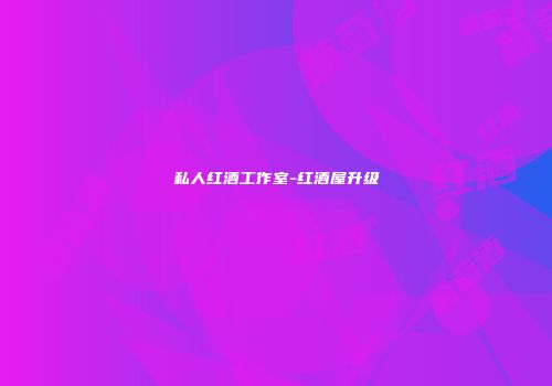 私人红酒工作室-红酒屋升级