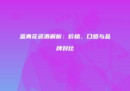 蓝青花瓷酒解析：价格、口感与品牌对比