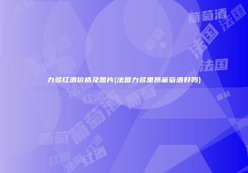 力多红酒价格及图片(法国力多里昂葡萄酒好吗)