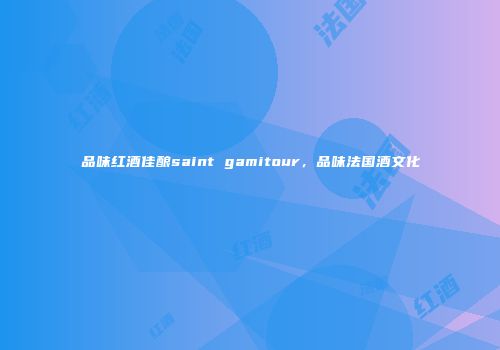 品味红酒佳酿saint gamitour，品味法国酒文化