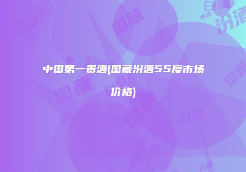 中国第一贵酒(国藏汾酒55度市场价格)