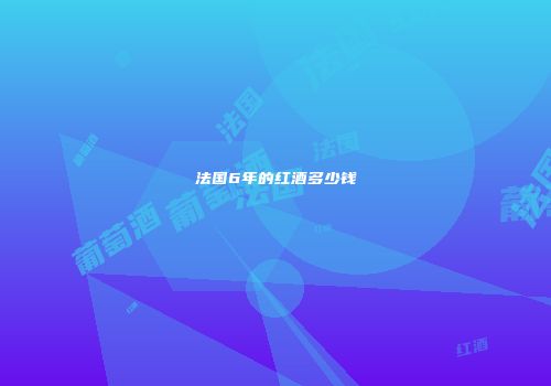法国6年的红酒多少钱