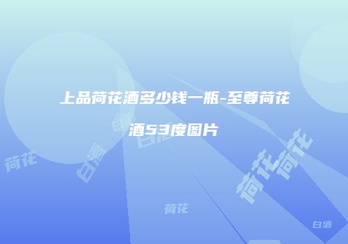 上品荷花酒多少钱一瓶-至尊荷花酒53度图片