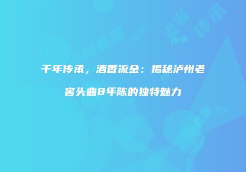 千年传承，酒香流金：揭秘泸州老窖头曲8年陈的独特魅力