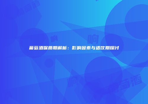 葡萄酒保质期解析：影响因素与适饮期探讨