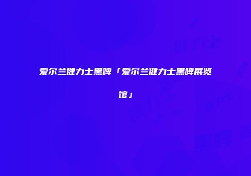 爱尔兰健力士黑啤「爱尔兰健力士黑啤展览馆」