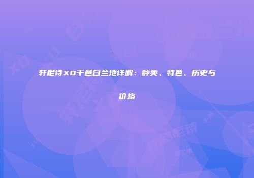 轩尼诗XO干邑白兰地详解：种类、特色、历史与价格