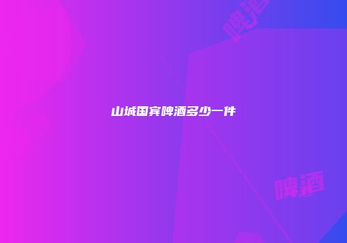 山城国宾啤酒多少一件