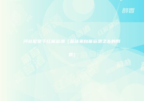 河谷尼堡干红葡萄酒（品味来自葡萄酒之乡的醇香）
