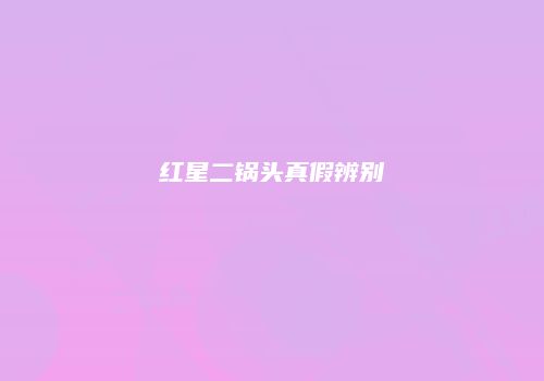 红星二锅头真假辨别