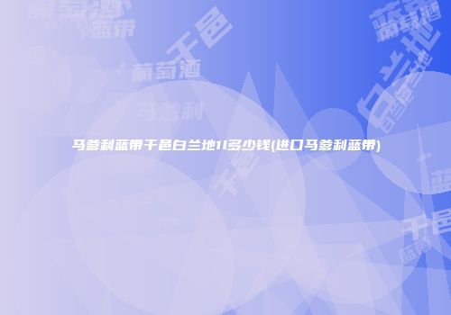 马爹利蓝带干邑白兰地1l多少钱(进口马爹利蓝带)