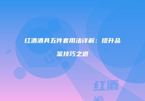 红酒酒具五件套用法详解：提升品鉴技巧之道