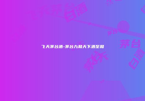 飞天茅台酒-茅台九和天下酒至和