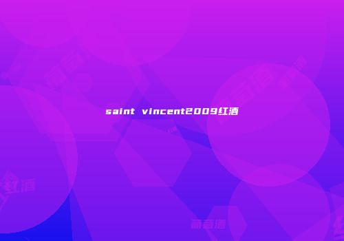 saint vincent2009红酒