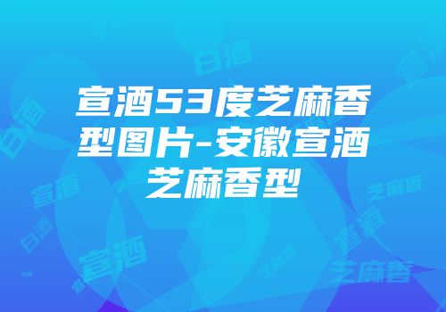 宣酒53度芝麻香型图片-安徽宣酒芝麻香型