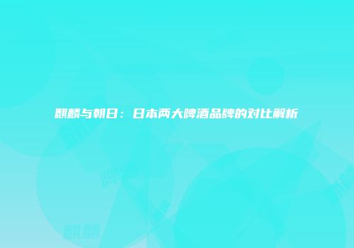 麒麟与朝日：日本两大啤酒品牌的对比解析