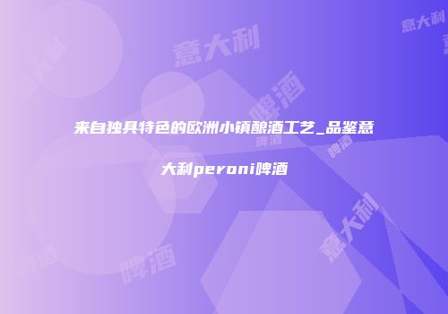 来自独具特色的欧洲小镇酿酒工艺_品鉴意大利peroni啤酒