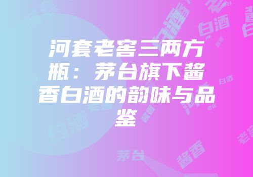 河套老窖三两方瓶：茅台旗下酱香白酒的韵味与品鉴