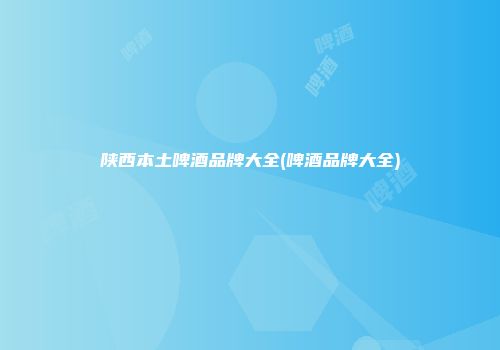 陕西本土啤酒品牌大全(啤酒品牌大全)