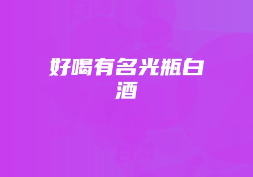 好喝有名光瓶白酒