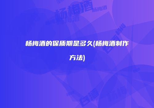 杨梅酒的保质期是多久(杨梅酒制作方法)