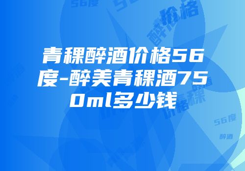青稞醉酒价格56度-醉美青稞酒750ml多少钱