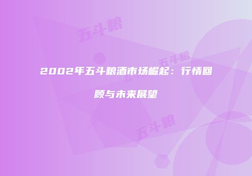 2002年五斗粮酒市场崛起：行情回顾与未来展望