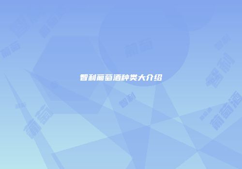 智利葡萄酒种类大介绍