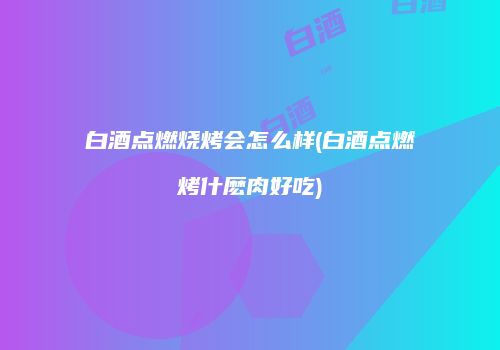白酒点燃烧烤会怎么样(白酒点燃烤什麽肉好吃)