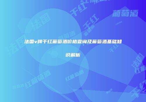 法国v牌干红葡萄酒价格查询及葡萄酒基础知识解析