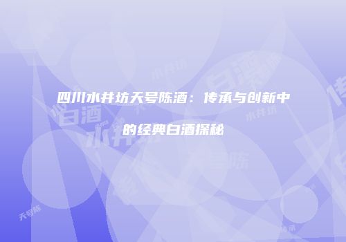 四川水井坊天号陈酒：传承与创新中的经典白酒探秘