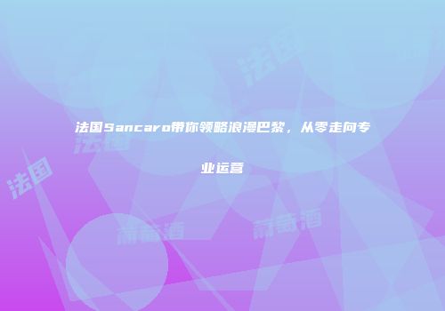 法国Sancaro带你领略浪漫巴黎，从零走向专业运营