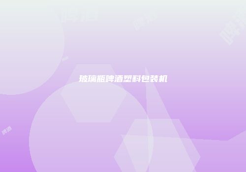 玻璃瓶啤酒塑料包装机