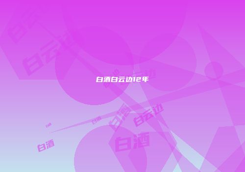 白酒白云边12年