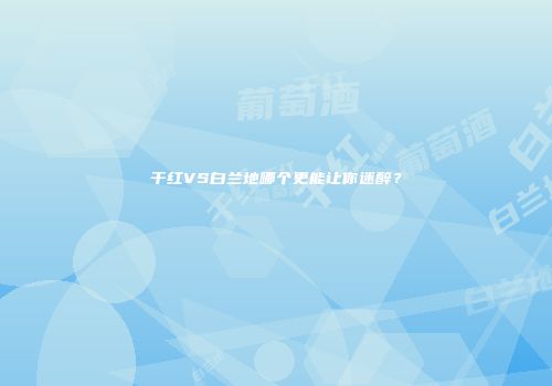 干红VS白兰地哪个更能让你迷醉？