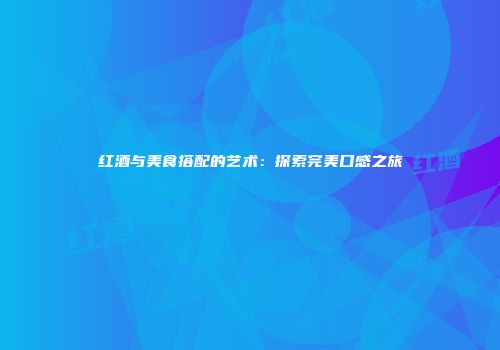 红酒与美食搭配的艺术：探索完美口感之旅