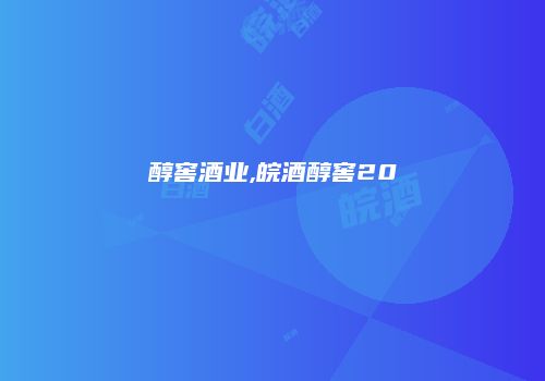 醇窖酒业,皖酒醇窖20