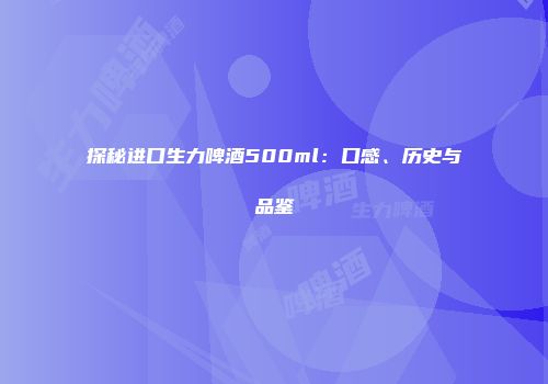 探秘进口生力啤酒500ml：口感、历史与品鉴