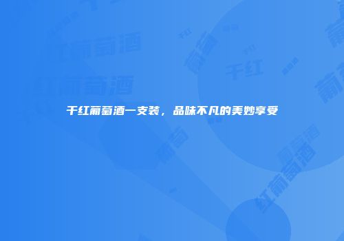 干红葡萄酒一支装，品味不凡的美妙享受